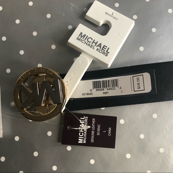 Michael Kors reversible belt burgundy/black size L - Picture 6 of 8